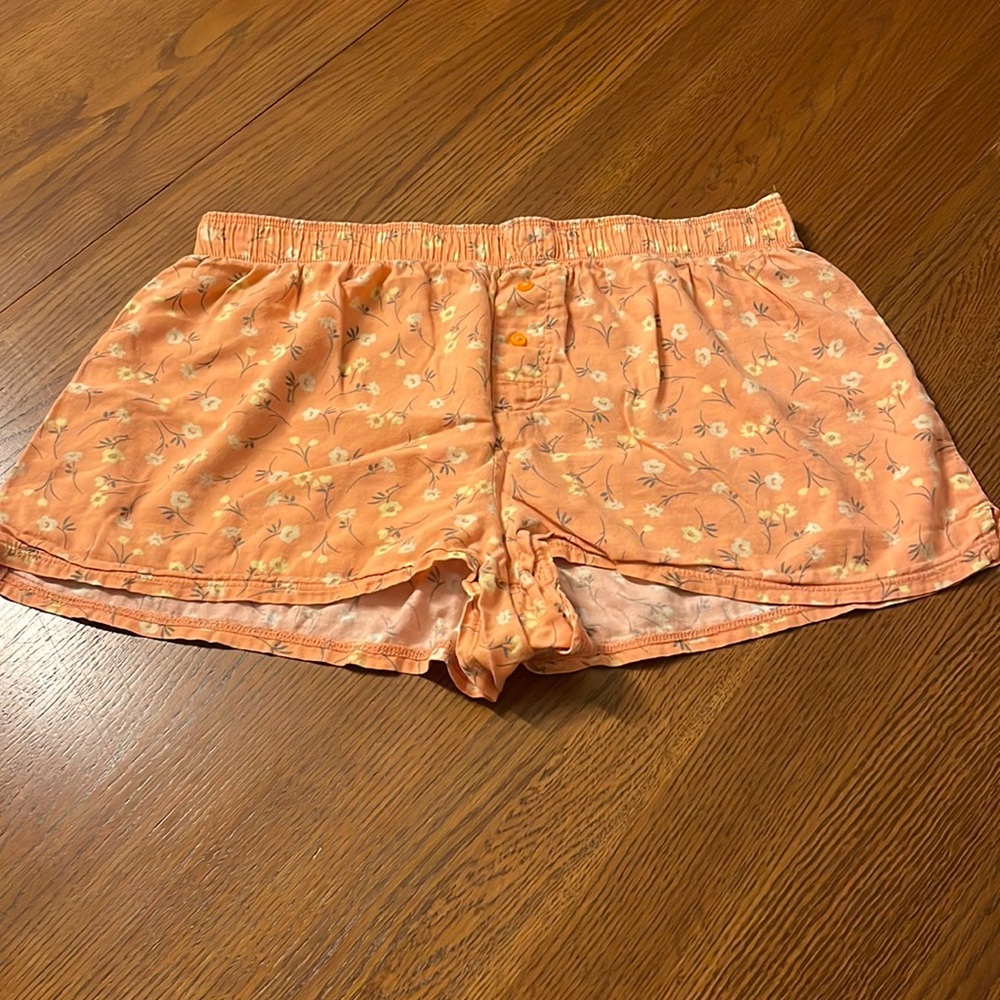 Pink Pajama Shorts, Size S